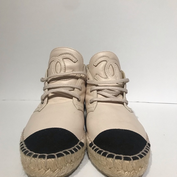 ‼️SOLD on eBay ‼️CHANEL High Top Espadrilles 38 - Picture 2 of 3